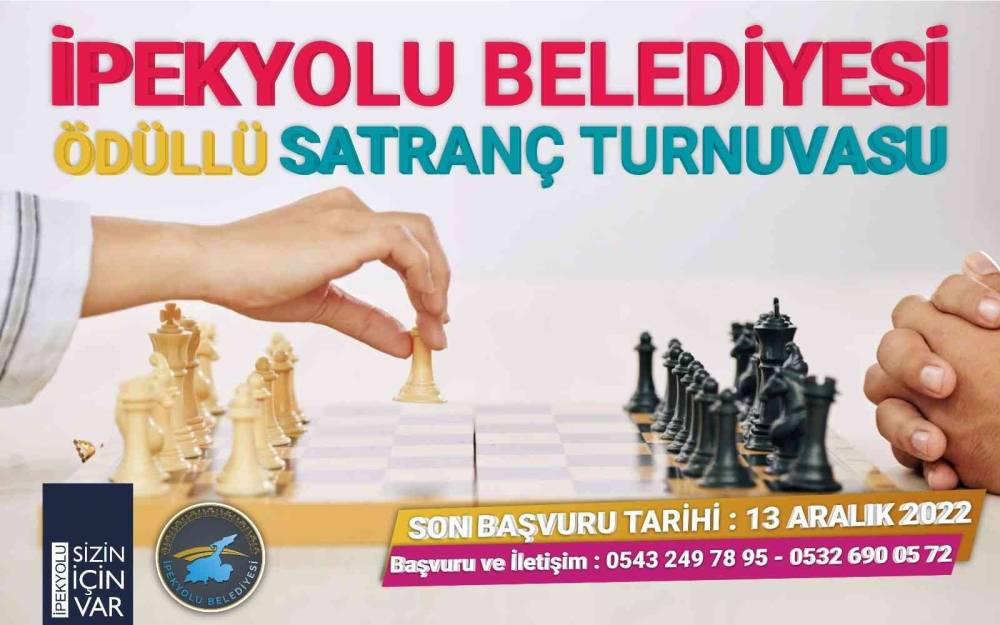 İpekyolu Belediyesinden ödüllü satranç turnuvası
